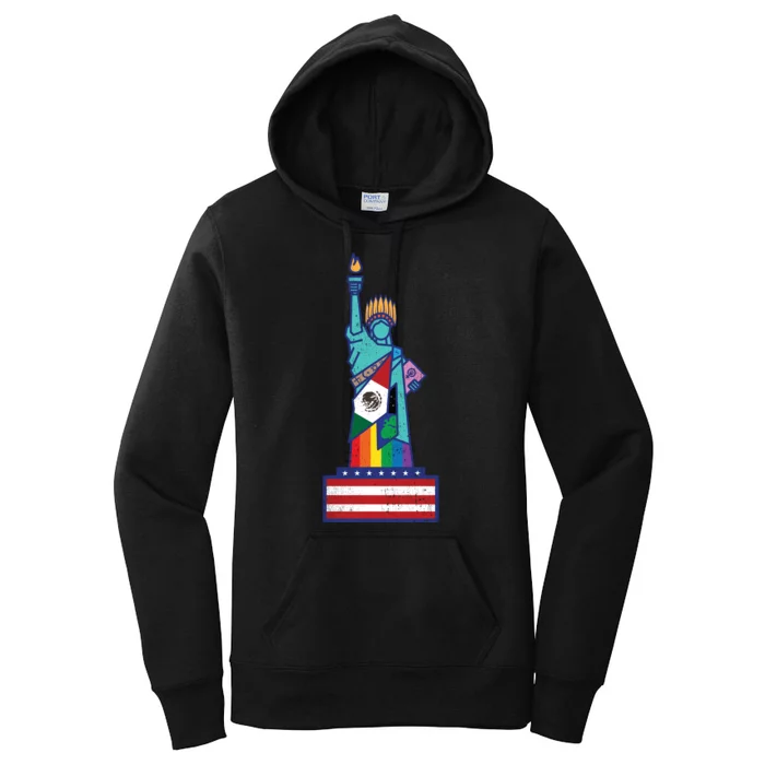 Diverse Statue Of Liberty Women's Pullover Hoodie