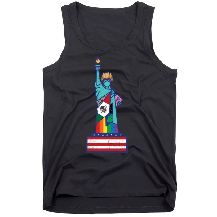 Diverse Statue Of Liberty Tank Top