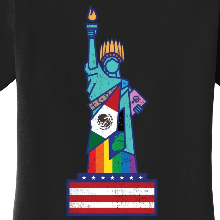 Diverse Statue Of Liberty Women's T-Shirt