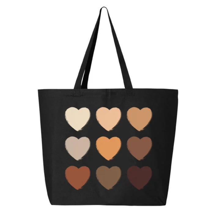 Diversity Skintones Hearts 25L Jumbo Tote