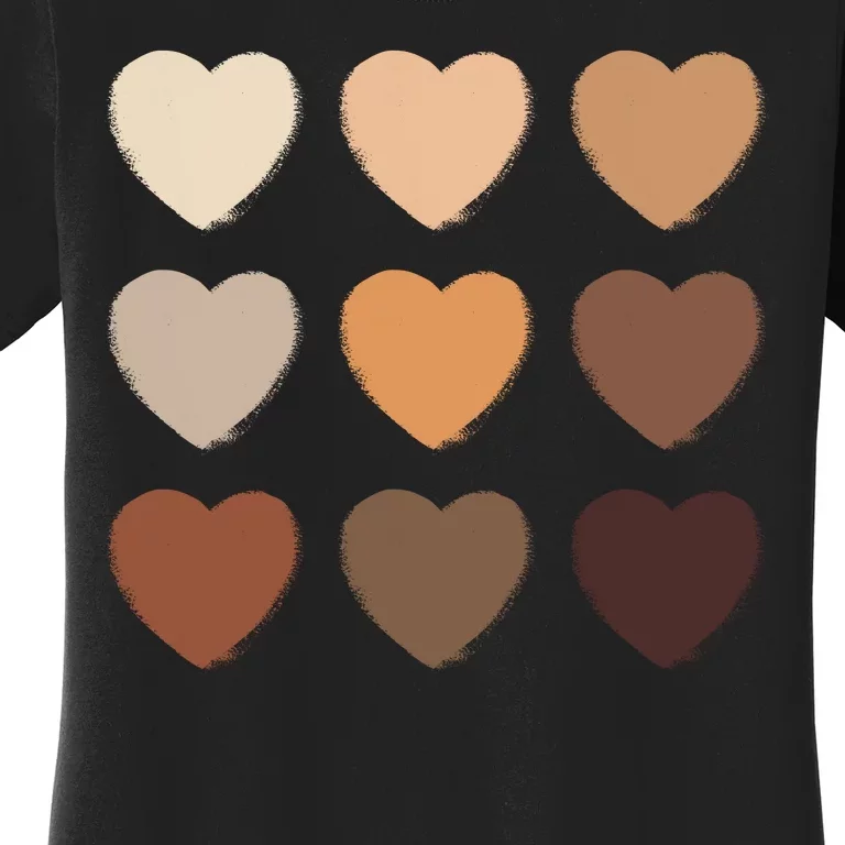 Diversity Skintones Hearts Women's T-Shirt