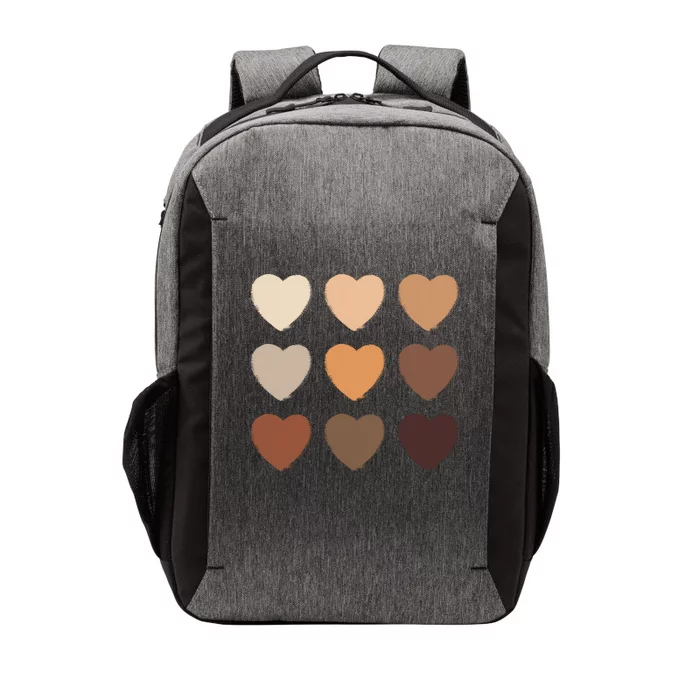 Diversity Skintones Hearts Vector Backpack