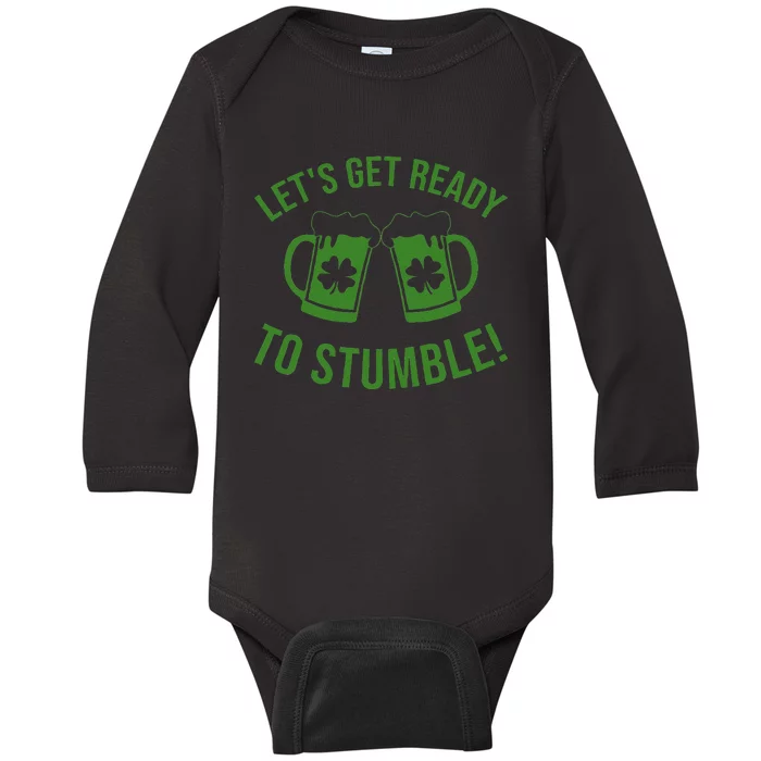 Do I Want A Beer Drinking St Patrick's Day Funny Graphic Tee Baby Long Sleeve Bodysuit