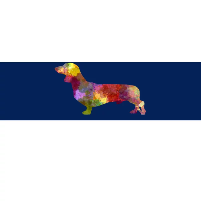 Dachshund In Watercolor Bumper Sticker