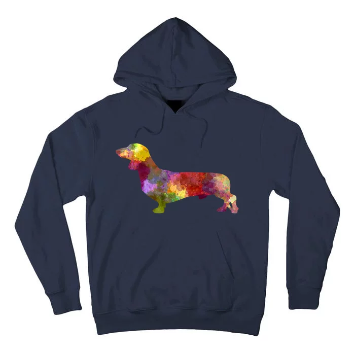 Dachshund In Watercolor Tall Hoodie