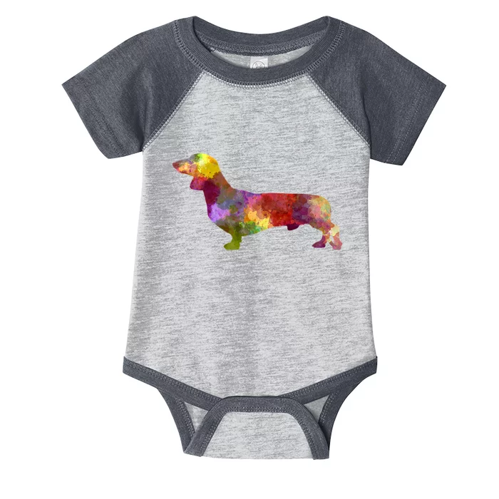 Dachshund In Watercolor Infant Baby Jersey Bodysuit