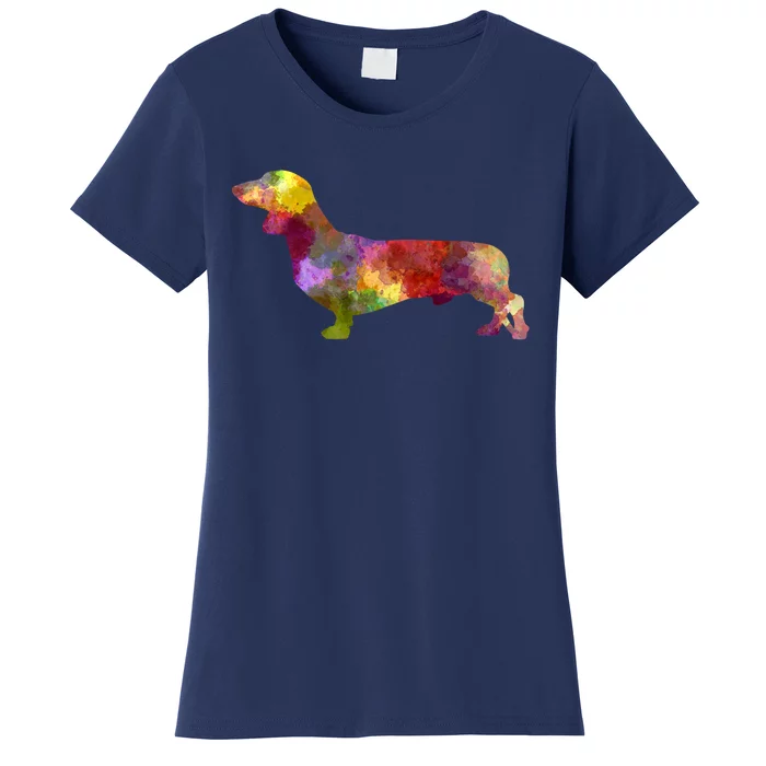 Dachshund In Watercolor Women's T-Shirt