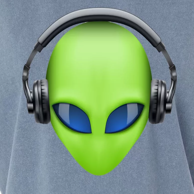 DJ Alien Headphones Garment-Dyed Women's Muscle Tee