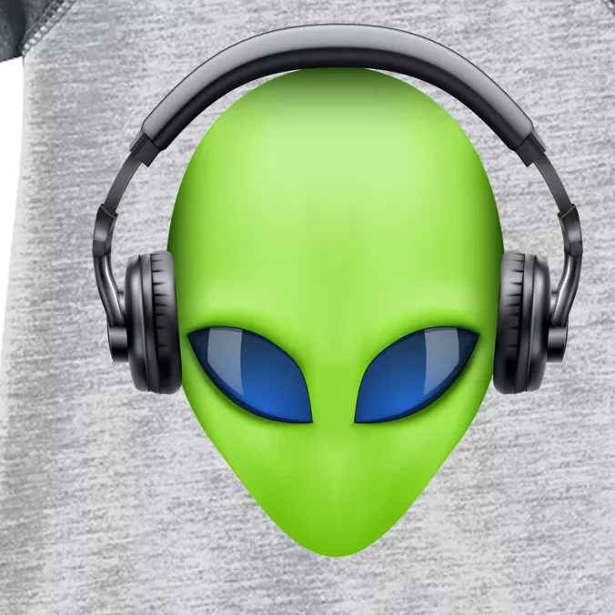 DJ Alien Headphones Infant Baby Jersey Bodysuit