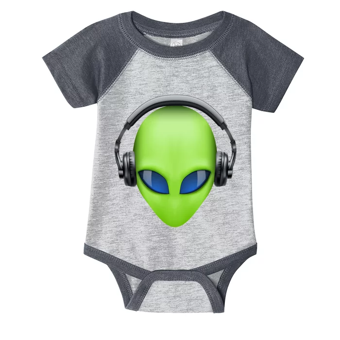 DJ Alien Headphones Infant Baby Jersey Bodysuit