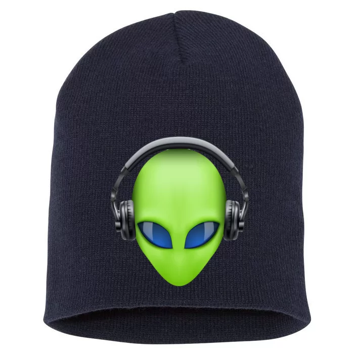 DJ Alien Headphones Short Acrylic Beanie