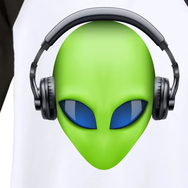 DJ Alien Headphones Women's Tri-Blend 3/4-Sleeve Raglan Shirt