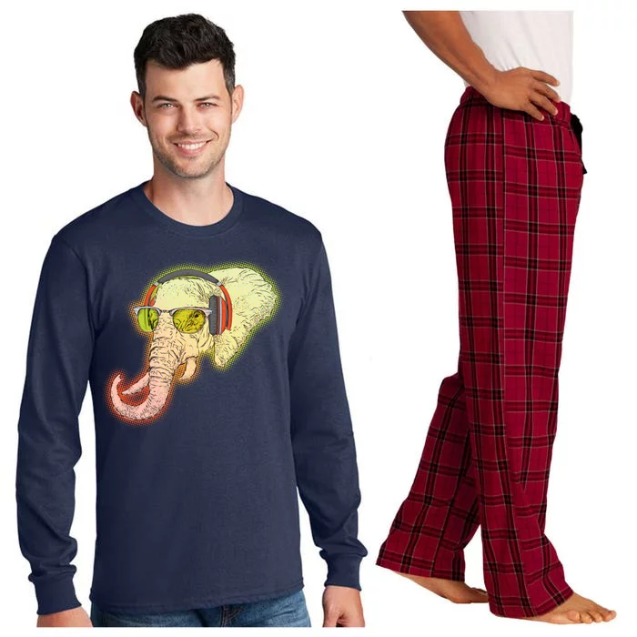 DJ Elephant Long Sleeve Pajama Set