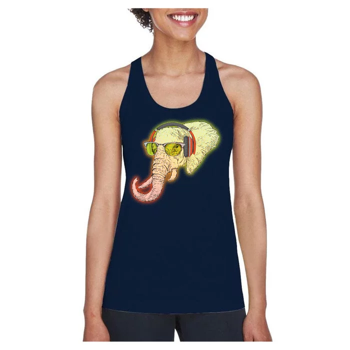 DJ Elephant Women's Racerback Tank