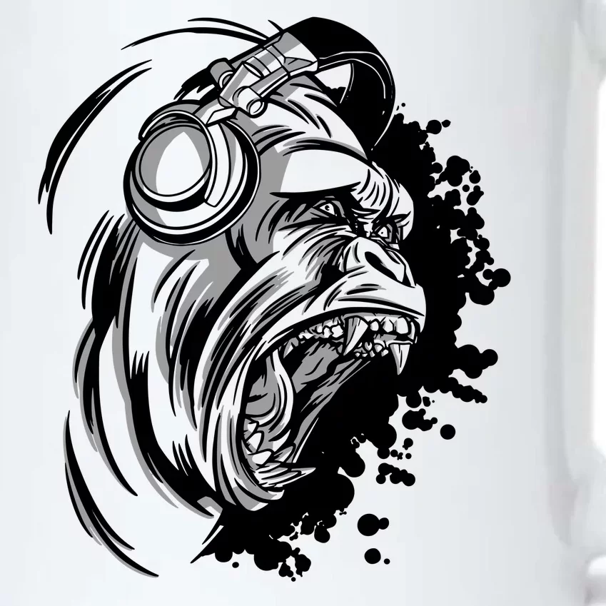 DJ Gorilla Black Color Changing Mug