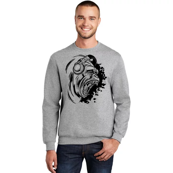 DJ Gorilla Tall Sweatshirt