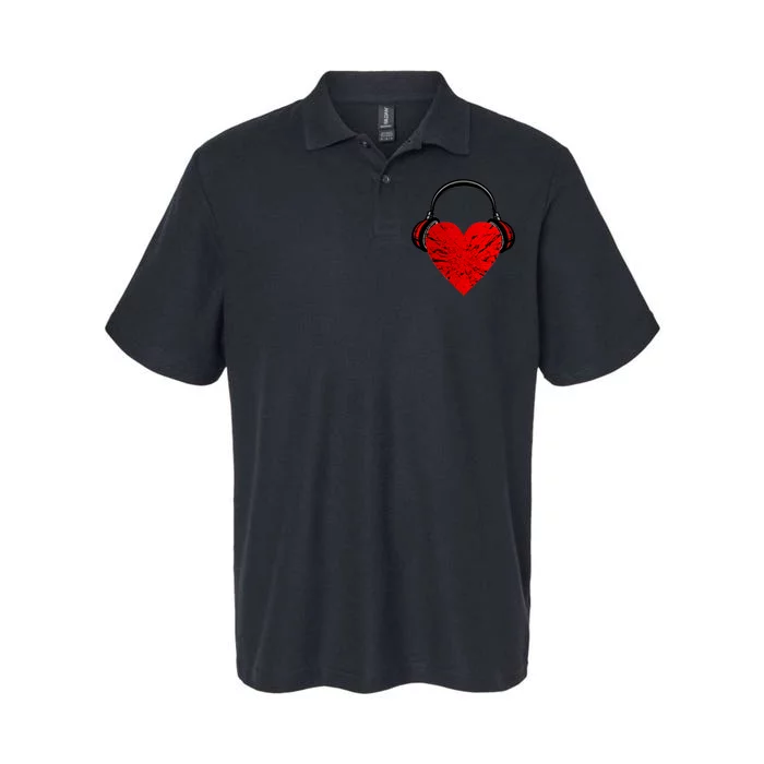 DJ Heart Music Softstyle Adult Sport Polo