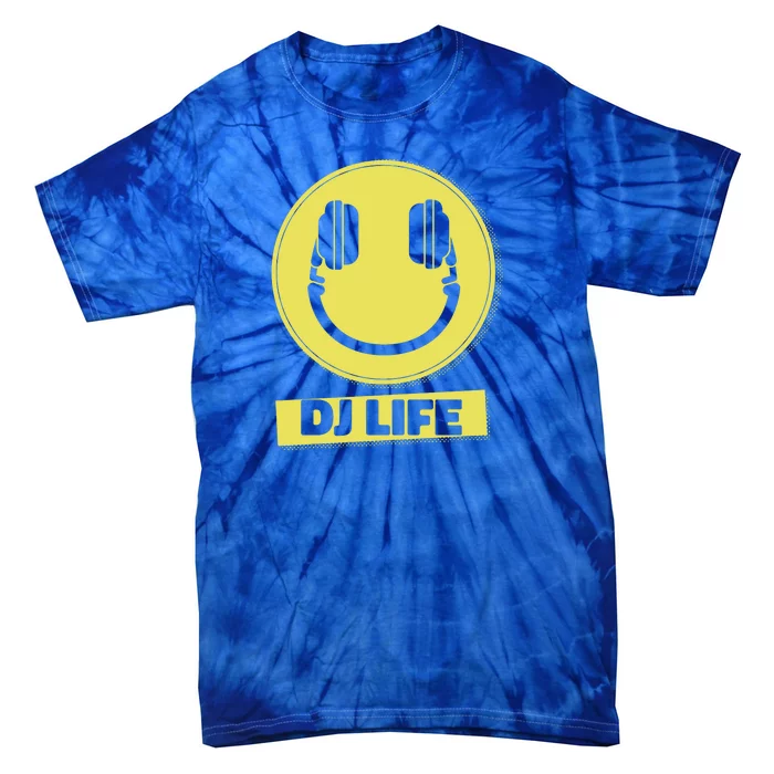 Dj Life Smiley Face Tie-Dye T-Shirt