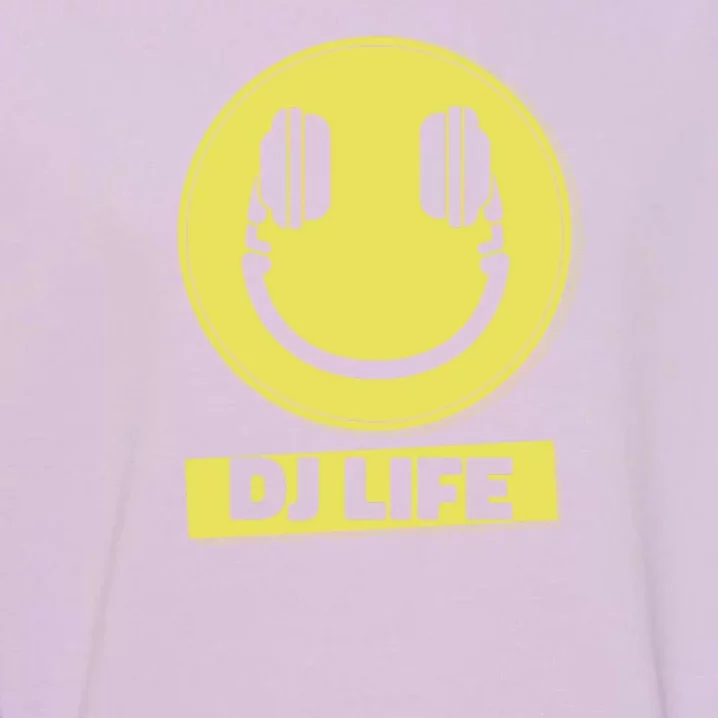 Dj Life Smiley Face Garment-Dyed Sweatshirt