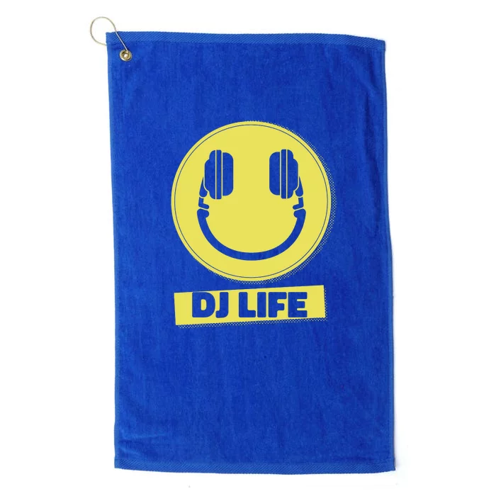 Dj Life Smiley Face Platinum Collection Golf Towel