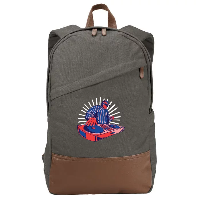 DJ Mixer Cotton Canvas Backpack