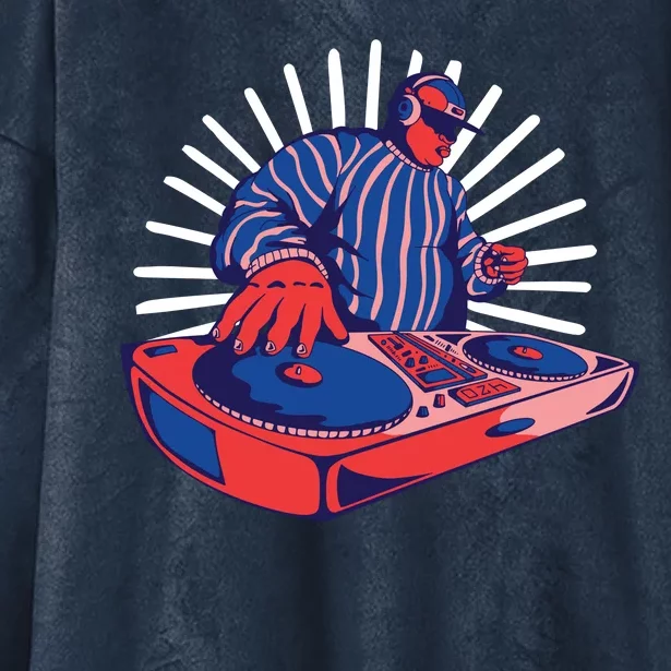 DJ Mixer Hooded Wearable Blanket