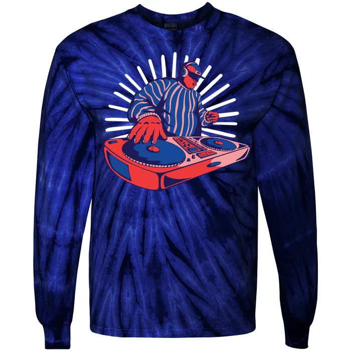 DJ Mixer Tie-Dye Long Sleeve Shirt