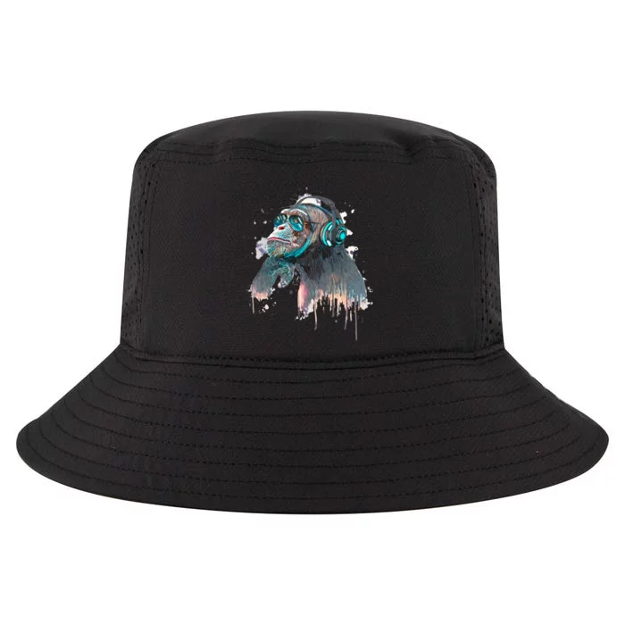 DJ Monkey Thinker Hipster Cool Comfort Performance Bucket Hat