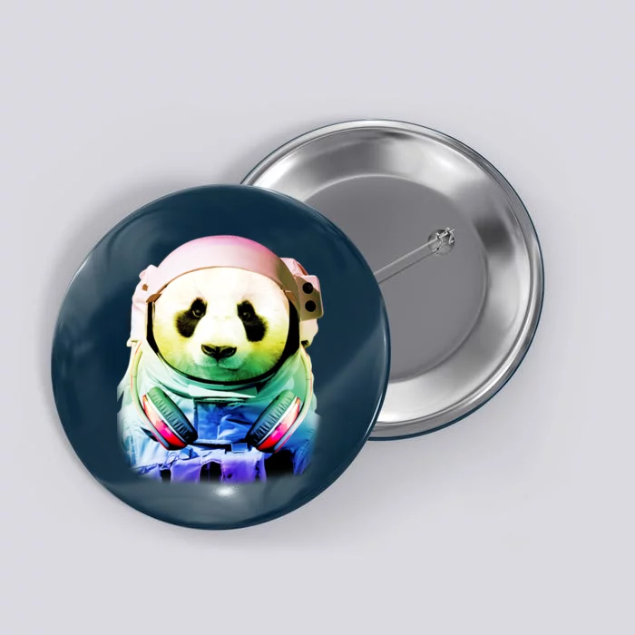 DJ Panda Astronaut Button