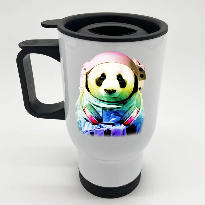 DJ Panda Astronaut Front & Back Stainless Steel Travel Mug