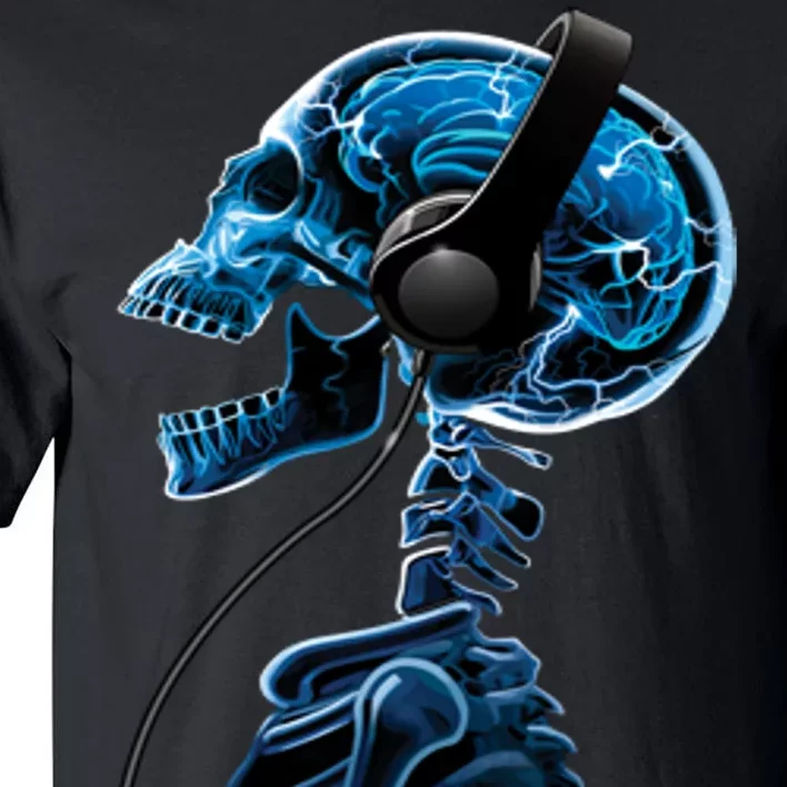 DJ Skeleton Headphones Tall T-Shirt