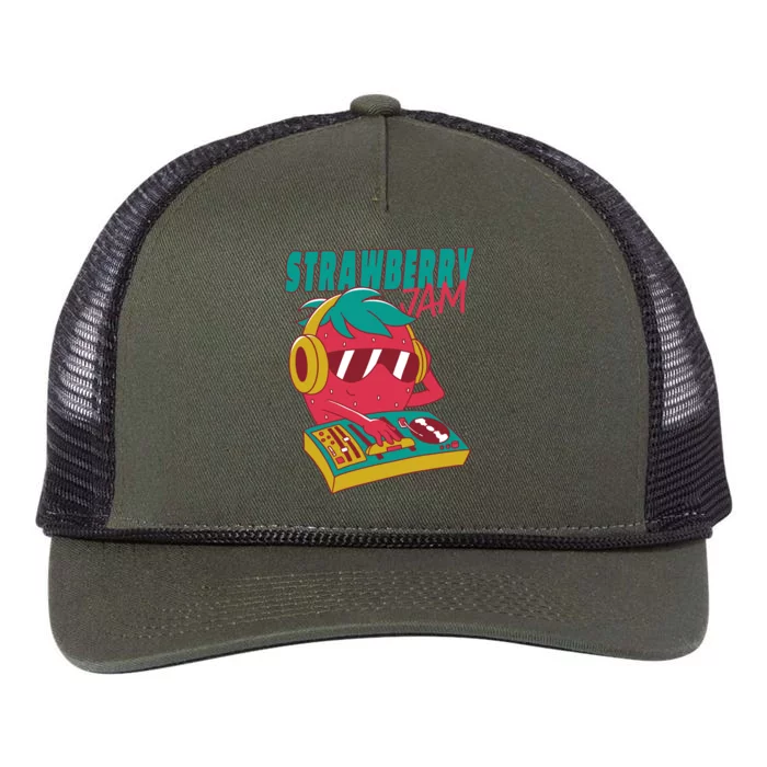 DJ Strawberry Jam Retro Rope Trucker Hat Cap