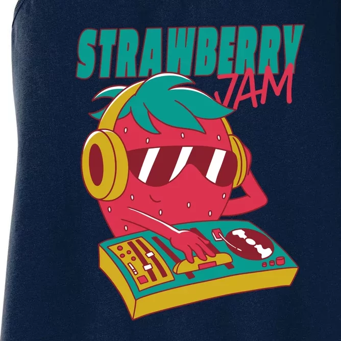 DJ Strawberry Jam Women's Racerback Tank