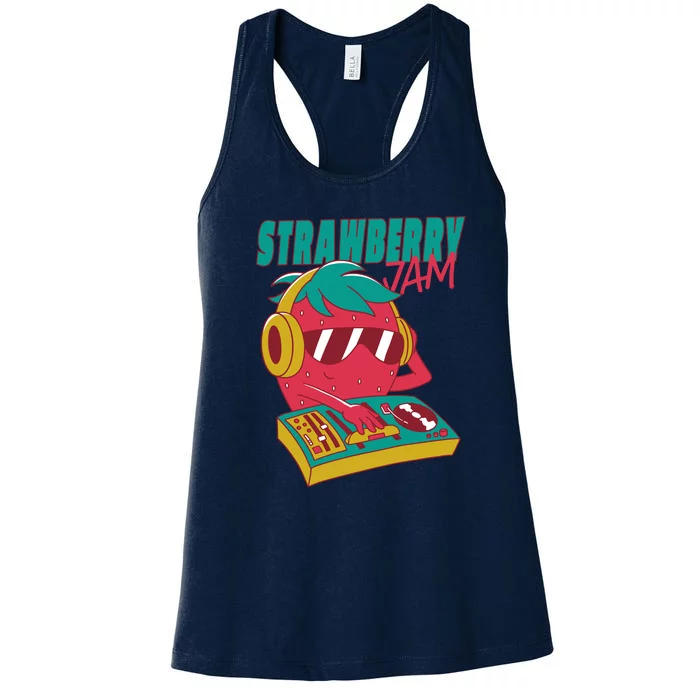 DJ Strawberry Jam Women's Racerback Tank