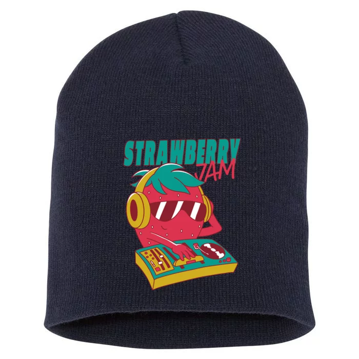 DJ Strawberry Jam Short Acrylic Beanie