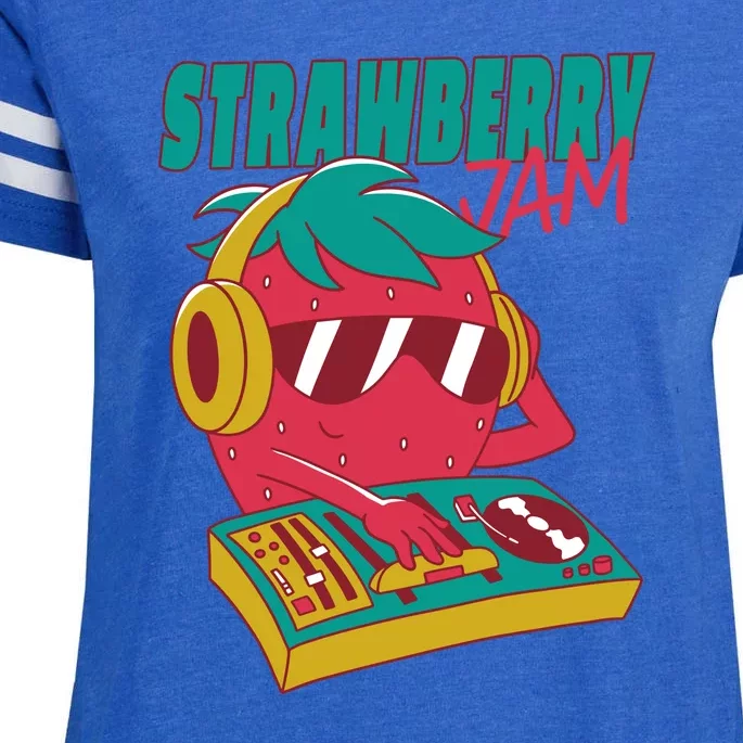 DJ Strawberry Jam Enza Ladies Jersey Football T-Shirt