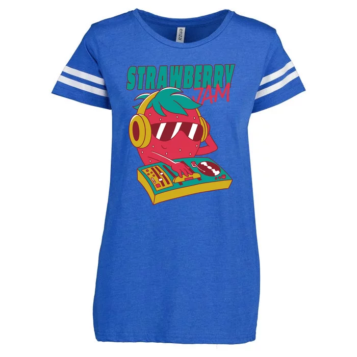 DJ Strawberry Jam Enza Ladies Jersey Football T-Shirt