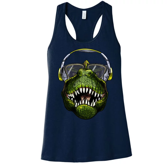 DJ T-Rex Women's Racerback Tank