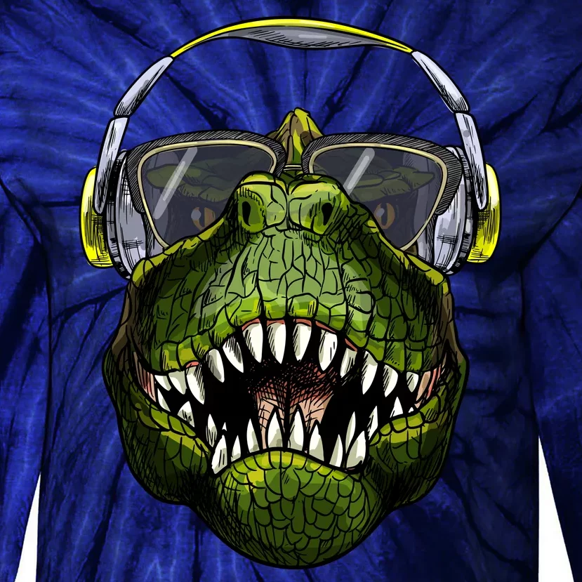 DJ T-Rex Tie-Dye Long Sleeve Shirt