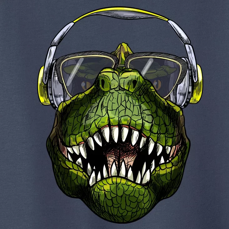 DJ T-Rex Toddler T-Shirt