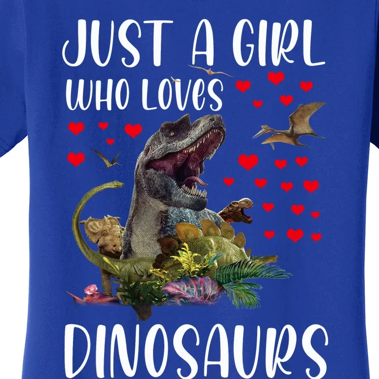 Dinosaur Just A Girl Who Loves Dinosaurs Brachiosaurus Women's T-Shirt