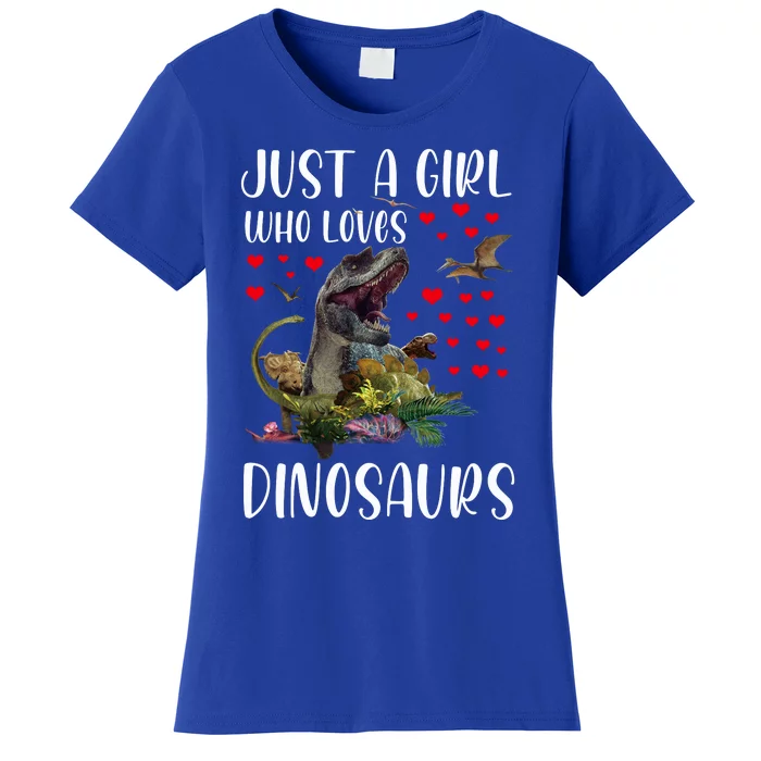 Dinosaur Just A Girl Who Loves Dinosaurs Brachiosaurus Women's T-Shirt