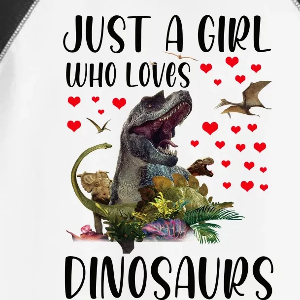 Dinosaur Just A Girl Who Loves Dinosaurs Brachiosaurus Toddler Fine Jersey T-Shirt