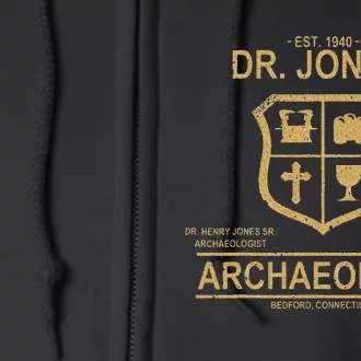 DR JONES ARCHAEOLOGYS Full Zip Hoodie