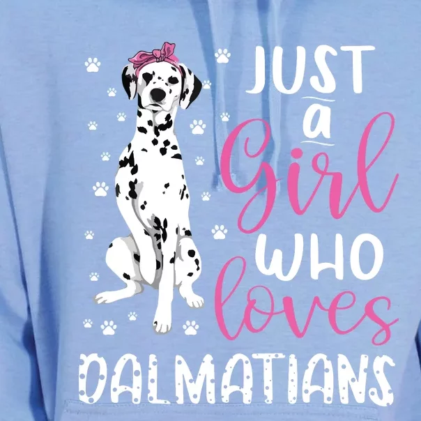 Dalmatian Just A Girl Who Loves Dalmatians Dogs Lover Gift Unisex Surf Hoodie