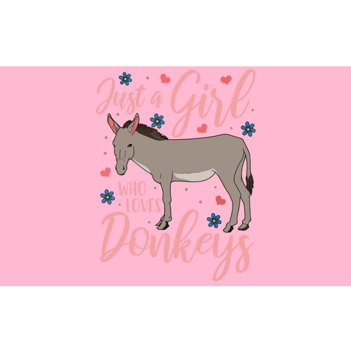 Donkey Just A Who Loves Donkeys Funny Donkey Lover Gift Bumper Sticker