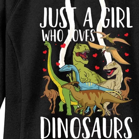 Dinosaur Just A Who Loves Dinosaurs Brachiosaurus Women's Fleece Hoodie