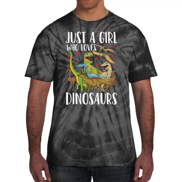 Dinosaur Just A Who Loves Dinosaurs Brachiosaurus Tie-Dye T-Shirt