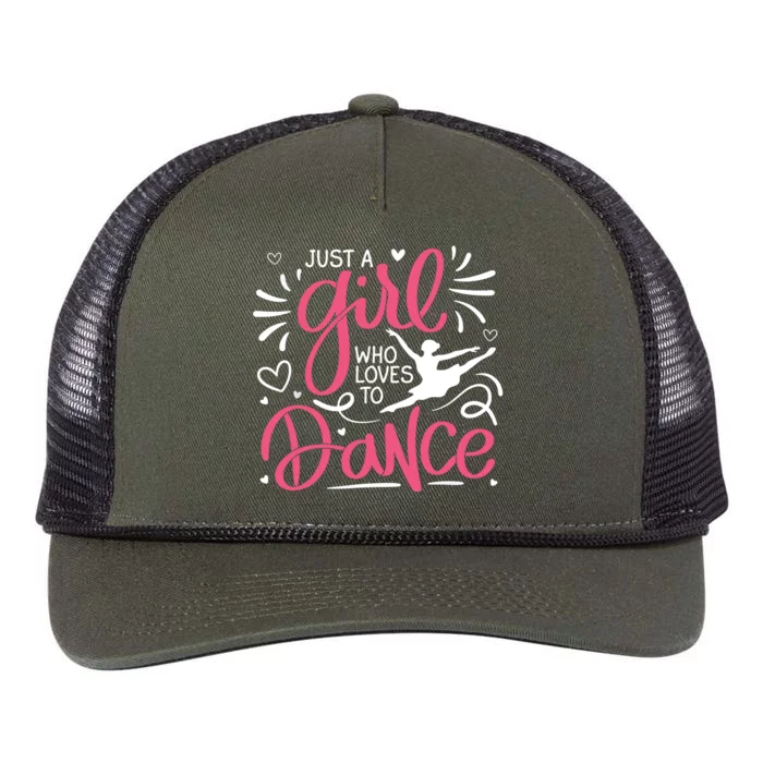 Dance Just A Girl Loves Dance Dance Lover Tee Retro Rope Trucker Hat Cap