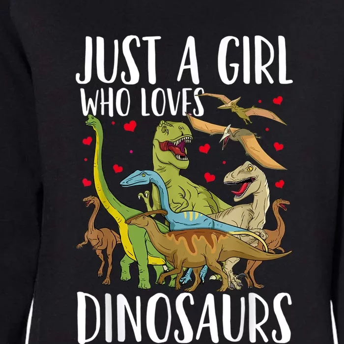 Dinosaur Just A Girl Who Loves Dinosaurs Brachiosaurus Womens California Wash Sweatshirt